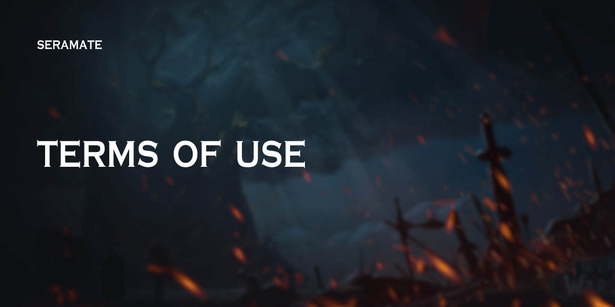 Terms of use · Seramate