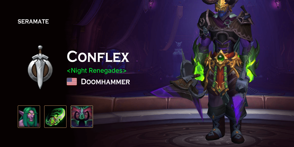 Conflex @ Doomhammer (US) · Seramate · WoW PvP Leaderboards, Arena ...