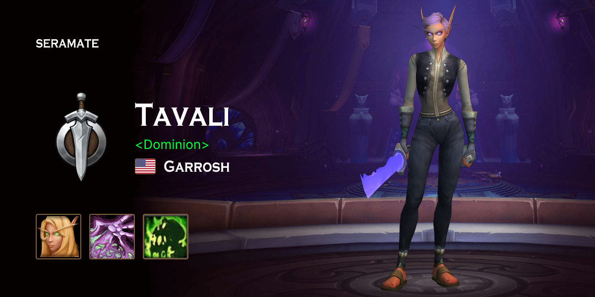 Tavali Tavali @ Garrosh (US) · Seramate · WoW PvP Leaderboards, Arena Activity ...