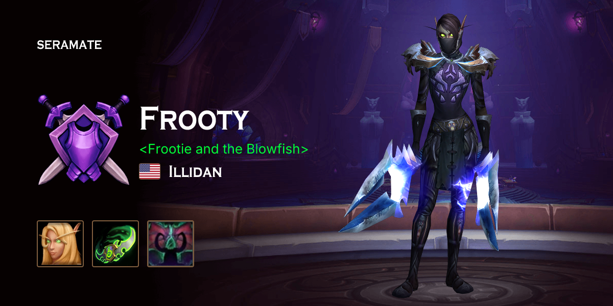 Frooty Raj Frooty @ Illidan (US) · Seramate · WoW PvP Leaderboards, Arena Activity ...
