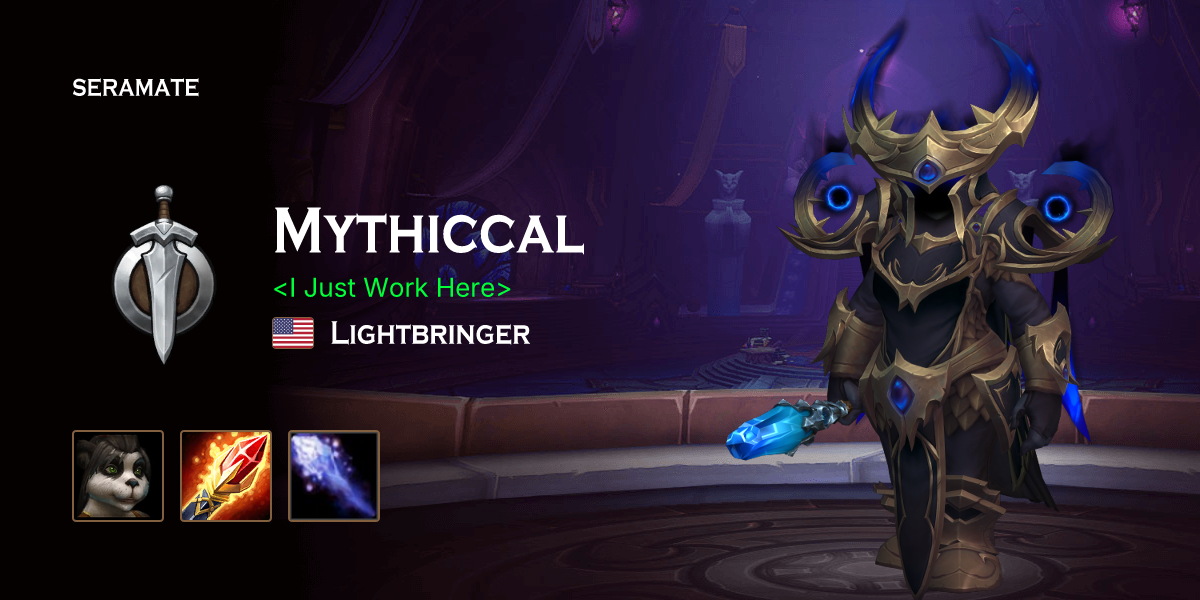 Mythiccal @ Lightbringer (US) · Seramate · WoW PvP Leaderboards, Arena Activity, Character