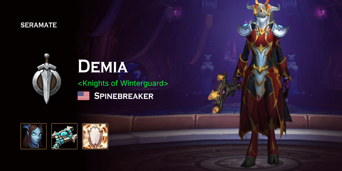 Demia Ruff Demia @ Spinebreaker (US) · Seramate · WoW PvP Leaderboards, Arena ...