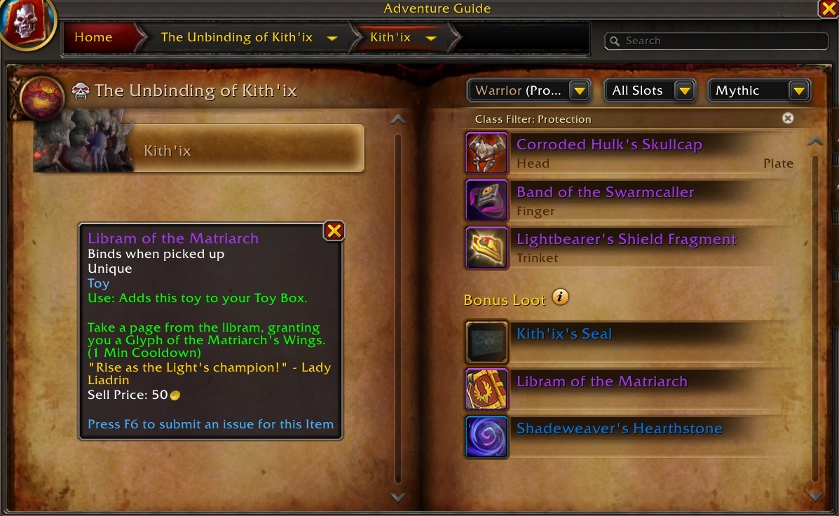 Libram of the Matriarch - New Paladin Glyph Grants Liadrin's Wings