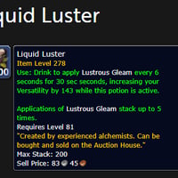 Liquid Luster Potion Massively Buffed in Hotfix