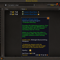 Hunter's Ritual Stone Weapon Embellishment Nerfed