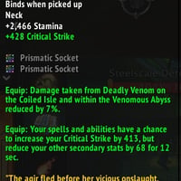 Venomcursed Ula'tek Neck Tuning