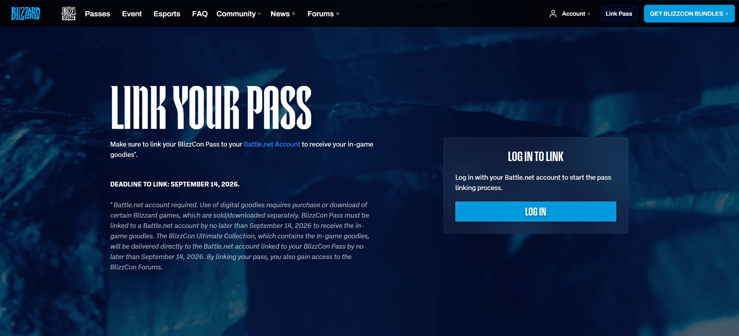 Link Your BlizzCon Pass to Receive the Ultimate BlizzCon Pack