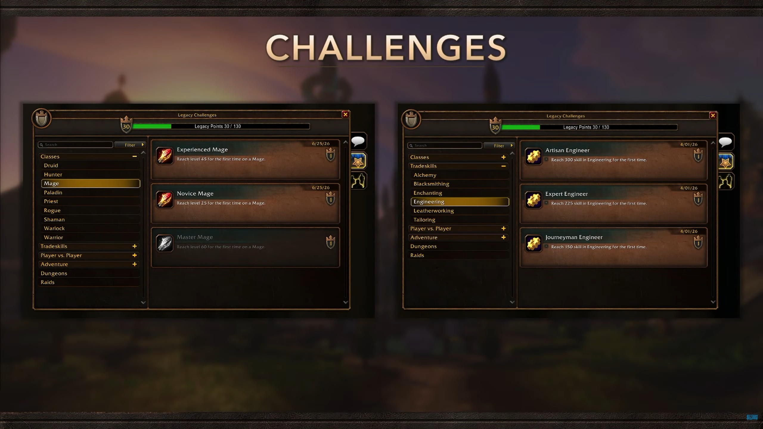 Dungeon Experience Buff & 16 Legacy Points Testing - WoW Forever Beta Development Notes