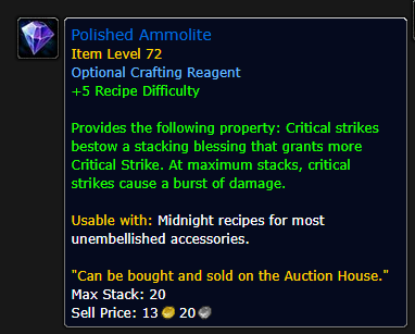 Embellishment Tuning on Patch 12.1 PTR