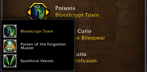 New Curios and Poisons Choice Node Added to Valeera in Patch 12.1 Delves